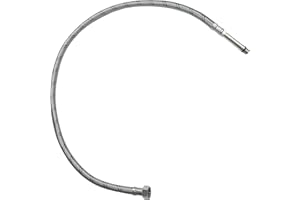 AERZETIX - C51116 - Tubo/raccordo femmina 3/8'' - maschio M10 lavello cucina monoblocco - lunghezza 800mm - tubo di collegamento per miscelatore - tubo di alimentazione sanitaria