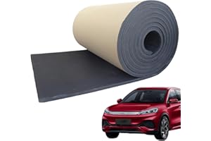 MURMAN 2 Pezzi Tappetino Isolante Acustico Ignifugo per Scudo Termico E Rumore 10x1000MM Tappetino Fonoassorbente Autoadesiva per Auto, Camion, SUV, Motore di Auto, Cofano Automatico, Tetto