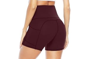 JOYSPELS Kurze Sporthose Damen Leggins Kurz Radlerhose, Blickdicht & Taschen & High Waist Leggings für Sommer Sport Training Gym Yoga Fitness Yoga