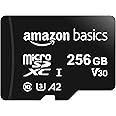 amazon basics 256Gb Microsdxc Memory Card with Full Size Adapter, 100Mb/S, U3