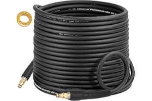 BWISUP 10M/32Ft High Pressure Replacement Hose Extension Washer Hose for Karcher K Series Pressure Washer K2 K3 K4 K5 K6 K7 with M22 & C-Clip Type Fitting Quick Connector…