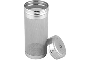 HZTYYIER Filtro per fermentazione della birra, filtro per birra per uso domestico in acciaio inossidabile 300 micron per caffè fatto in casa, 7x18cm