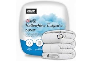 Adam Home Single Duvet 13.5 Tog All Season Comforter, Lightweight Skin Friendly Quilt, Down Alternative Ultra-Soft Plush Breathable Duvet Single