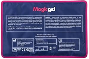 Magic Gel - 30x20cm - Poche de Froid pour Genou & Cheville - Compresse à Glace Versatile - Vessie de Froid Réutilisable & Durable - Pack Gel Coude