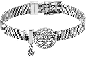LOTUS STYLE Pulsera Acero Inoxidable Mujer LS2077-2/4 Árbol de la Vida - Sofisticado Brazalete con Pulido y Acabado Refinado - Special Prices 20,5 cm - Regalo Cumpleaños, Aniversario, Ocasión Especial