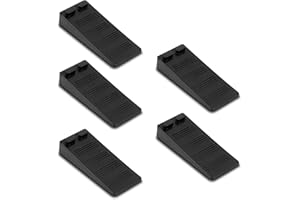 NVIYAM 5 Pcs Cuneo Fermaporta Gomma Fermaporta in Gomma Antiscivolo Ferma Porta da Pavimento Fermaporte da Terra Gomma di Alta Qualità Fermaporta Cuneo Ferma-Porta Altezza Regolabile Fermaporta