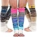 Produktbild NEEDOON Damen Mädchen 3 paar Stricken Socken Flauschig Stulpen Kniestrümpfe Kurzer Legwarmers Abdeckung