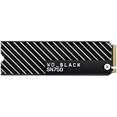 WD_BLACK SN750 NVMe SSD mit Heatsink 500 GB interne SSD (Gaming SSD, 3430 MB/s Lesegeschwindigkeit, mit Kühlkörper, NVMe SSD-