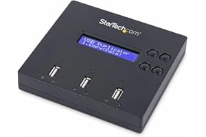 StarTech.com Samodzielny duplikator i gumka USB na kciuki od 1 do 2, kopiarka z wieloma dyskami USB, kopiarka systemowa i plikowa oraz kopia sektorowa po sektorze, 1,5 GB/min, 3-przejściowe wymazanie,