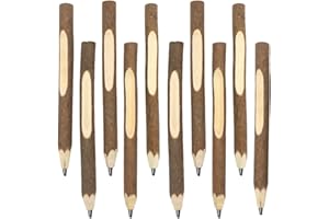 MSPEBEC Drewniany długopis Drewniany ołówek spersonalizowany ołówek dla dzieci Drewniany zestaw ołówków Dziesięcioczęściowy prezent urodzinowy dla dzieci.