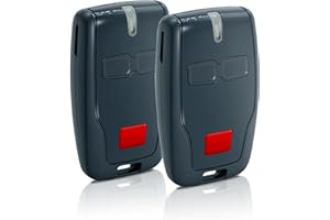 EFFDRDFS 2 PCS Télécommande Portail pour BFT Mitto 2 B RCB, 433 MHz 2 Canaux Télécommande BFT Portail, Bip Portail de Garage pour Mitto 2, Kleio, Ghibli