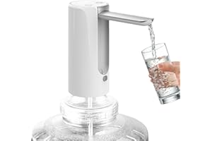 PORFOYO Pompe à bouteille d'eau, pompe à eau potable automatique, distributeur d'eau électrique, 3 niveaux, pompe pour bouteille d'eau, distributeur de bouteille d'eau USB, pour maison, bureau, cuisine