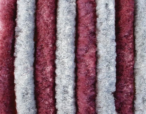 Preisvergleich Produktbild Flauschvorhang FLAUSCHVORHANG 200X90 BORDEAUX / GRAU