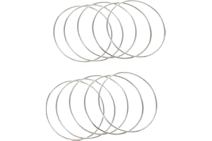 BOBOZHONG Traumfänger Runde Ringe,10 PCS Metall Handwerk Ringe Praktische Durable Dreamcatcher Hoop Metallring für Traumfänger Festival Kränze DIY Kunst und Handwerk Projekte (12cm)