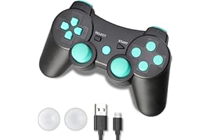 SupoHero PA3 Controller, Wireless Controller for PA3, Double Shock 6-Axis Bluetooth Gamepad Joystick with Charging Cable for Plays 3