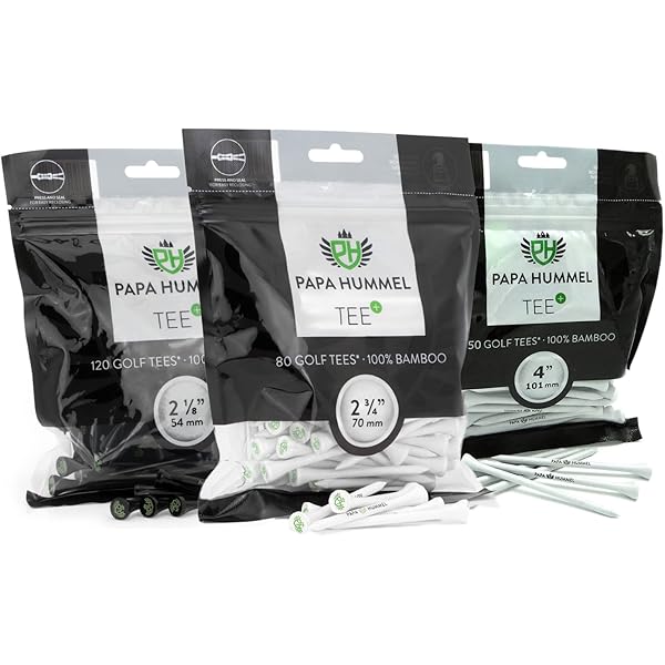 PrideSports Golf Tees 45er Pack - Bambus Tees Mit H Produktbild-Vorschau 2