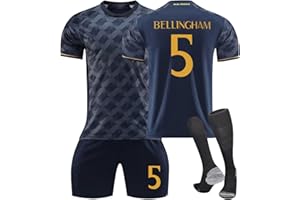 PANGKII Football Kits Jersey Kit for Adult/Children, 2023/24 Home Away Soccer Jerseys New Sesson Unisex Activewear Football Kits Boys' Football Training Shirts Shorts and Socks Sportswear Tracksuit