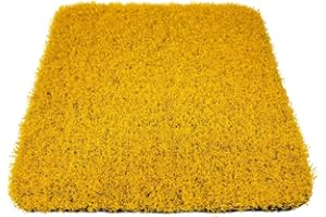 Tuda Grass Direct Playground Artificial Grass 8mm Pile Height - Yellow - Sample 8"x8"