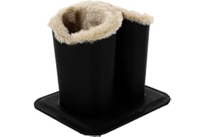 NUOBESTY Schreibtischaufsatz Sonne Brillen Nachttische Etui Plüsch Anti-Schwarz Schreibtisch Halter Gefüttert Kratzhalter Ständer Tisch Brillen Home Dekoratives Design Brillengestell