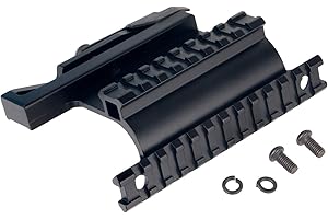 ToopMount AK Doble Carril Lateral AK74 Montaje de Alcance de Carril Picatinny Rail Scope Mount Side Rail AK Montaje de rieles Dobles de Metal táctico