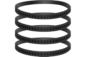Air Deft 4-pack bandsåg gummidäck, 6 tum OD 1/2 tum bredd, bärbart bandsåg ersättningshjul för elverktyg reparation