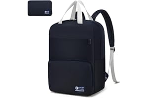 SPAHER Bagages Cabine 40x30x15cm Air France British Airways Pliable Sac a Dos Voyage Cabine Avion Femme Homme Bagage a Main Petit Sacs à Dos Loisir Impermeable 20L Travel Backpack, Bleu Profond
