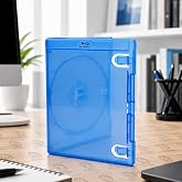 Amaray - Pack of 10 Storage Cases for BLU-Ray (14 mm, 1) Disc with Logo