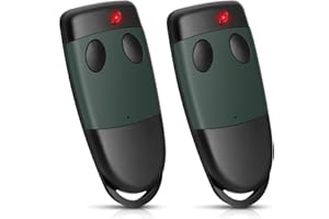 GLITFIX 433.92 MHz Télécommande Portail et Bip Portail Universelle, 2 Canaux Télécommande Porte de Garage Compatible avec Cardin S449 QZ2, S449 QZ1, TXQ449100, TXQ449200