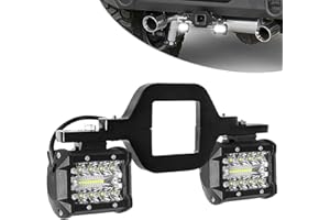 BESTZHEYU Hitch LED Light, EBESTauto 4 Inch Tow Hitch LED Lights with 2 Inch Towing Hitch Mount Brackets LED Bar for Truck Trailer SUV Pickup Fit Dual Led Off-Road Driving Light bar