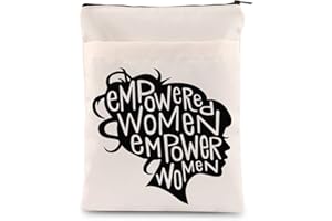 PLITI Feministische Buchhülle für Frauen, Empowerment-Geschenk, verstärkte Frauen, inspirierender Buchumschlag (Empower Women BSU)