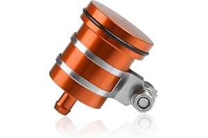 YIEBA Depósito de Aceite de Freno Delantero O Trasero de Aluminio CNC para Yamaha FZ01 FZ03 FZ07 FZ09 FZ10 YZF R1 R3 R6 R25 R15 R125 para Z250 Z650 Z750 / R/RR Z800 Z900 Z1000 / sx Naranja