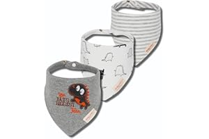 Minizone Baby Bandana Dribble Bibs 6PCS, Super Soft and Absorbent Pure Cotton Drool Bibs for Drooling and Teething for Boys Girls