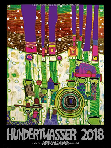 Großer Hundertwasser Art Calendar 2018: Der Klassiker