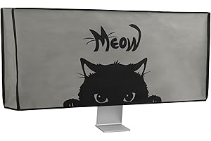 kwmobile Housse écran Ordinateur Compatible avec 34-35" Moniteur - Protection d'écran PC - Gris-Noir