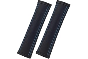 Generico Copri Cintura di Sicurezza Auto – 2 Pezzi – Morbida Imbottitura in Cotone, Universale, Lavabile – Riduce Attrito e Fastidio alla Spalla