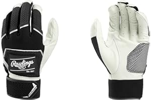 Rawlings Adult Workhorse Baseball Batting Glove, X-Large, Black