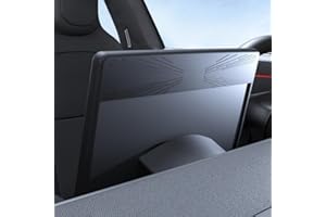 STAMOO Marco protector de pantalla de silicona para Tesla Model Y Juniper 2025-2026 Model 3 Highland 2024-2026, protector de borde de pantalla, consola central (modelo 3 Highland 2024-2026-negro)