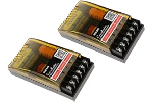 TNARRU D DOLITY 2pcs 220w Filtro de Cruce Divisor de Frecuencia 2 Vías Alta-Baja para Altavoces Graves