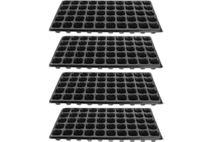 Angoily Pot pour Semis, Plateau De Semis Noir 50 Trous Tray De PéPinièRe en Plastique pour Culture des Plantes IdéAl pour Les Jardins Et Les Semis en IntéRieur Dimensions 54X28X4.5Cm
