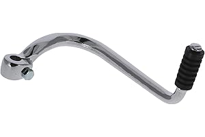 EAO Kickstarterhebel mit Gummi, Chrom, grob verzahnt - für Simson KR51 Schwalbe, S50, S51, S53, S70, S83, SR4, KR50