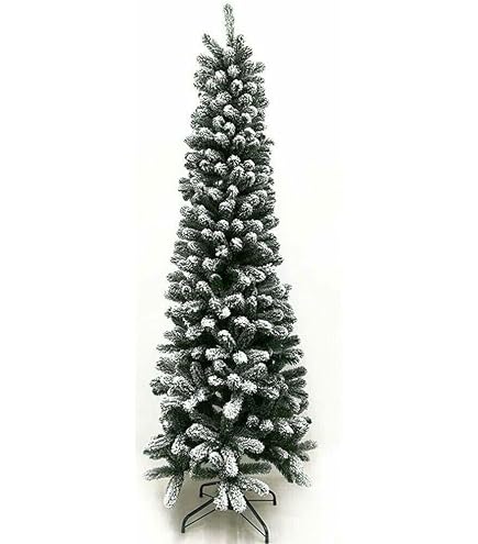 Albero Di Natale Artificiale Slim 180 Cm LIFEZEAL - Foltissimo, 400 Rami In PVC Ignifugo, Base In Acciaio, Per Interno Ed Esterno
