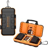 K&amp;F CONCEPT Waterproof Battery and Memory Card Case | For 2 batteries or 8 AA/AAA batteries, 2 CF/XQD, 4 SD and 6 Micro SD, c
