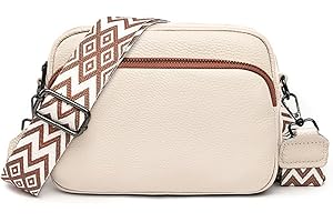 TIAASTAP Crossbody Bags for Women - Leather Handbags & Shoulder Bags with Adjustable Wide Strap Camera Cross Body Bag for Ladies Girls Travel Shopping Work Daily Use