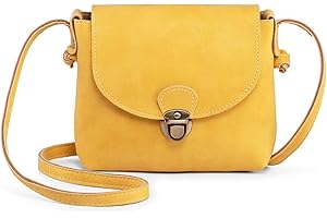 LARECHOR Small Crossbody Bag for Women with Anti Theft Lock PU Leather Women's Cross Body Bags Retro Handbags Shoulder Bag for Ladies Girls Travel Holiday Summer