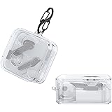 kwmobile Custodia Silicone Cuffie Compatibile con Nothing Ear (2) Cover - Custodia Porta Auricolari con Moschettone - Case tr