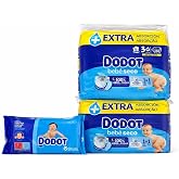 Pack 2 Dodot Baby Dry Extra Size 3-66 pcs + Wipes 52Un | Wipes 52 Uni.