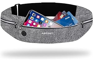 HAISSKY Ceinture de Course Sacs Bananes de Sport,Etanche Running Belt, Porte Téléphone Sport Léger pour Entraînements de Gym, Jogging, Voyages et Activités en Extérieur