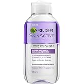 Garnier SkinActive 2-in-1 Non-Oily Texture Eye Makeup Remover, 125 ml | 2 in 1 Eye Makeup Remover Action with Dual Function R