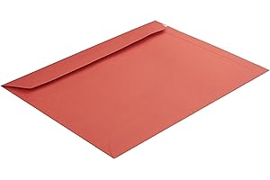 ‎BLANKE BRIEFHÜLLEN 50 Stück, Farbige Briefumschläge, Din C4, Haftklebung Mit Abziehstreifen, Gerade Klappe, 130 G/Qm Colorista, Ohne Fenster, Rot, Blanke Briefhüllen