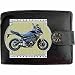 Produktbild Yamaha Tracer 900 Blau Bild auf KLASSEK Marken RFID Herren Geldbörse Portemonnaie Echtes Leder Motorrad Bike Zubehör Geschenk mit Metall Box NICHT OFFIZIELLE YAMAHA Produkte